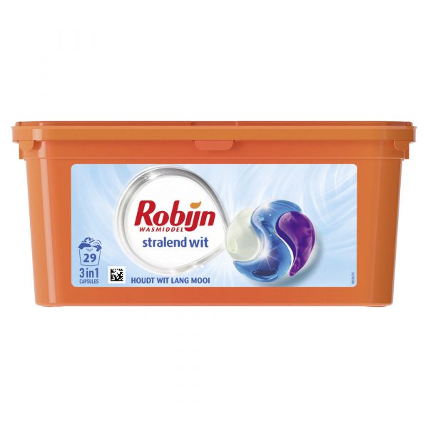 Robijn Wascapsules 3-in-1 Stralend Wit 29 stuks