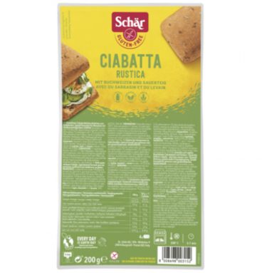 Schar Ciabatta Broodjes Rustica 200 gr