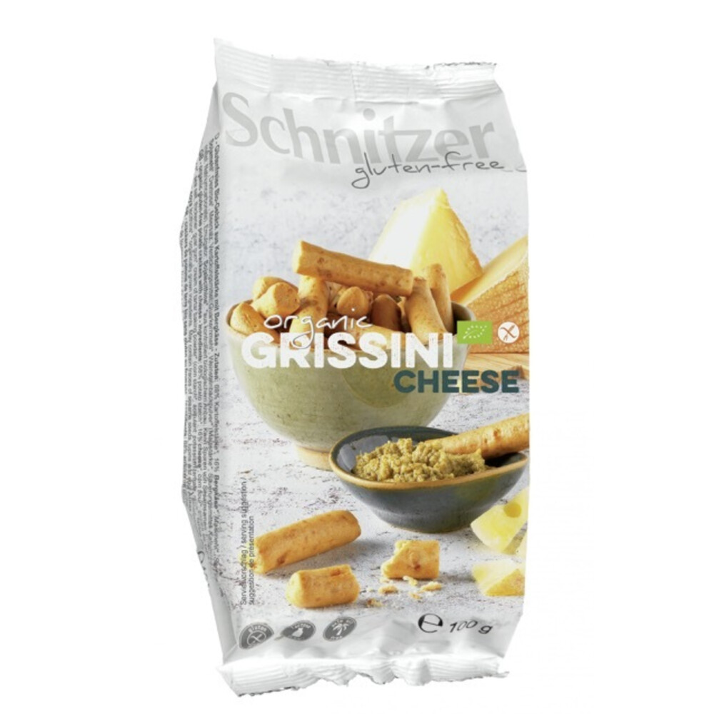 Schnitzer Grissini Cheese Biologisch Glutenvrij 100 gr