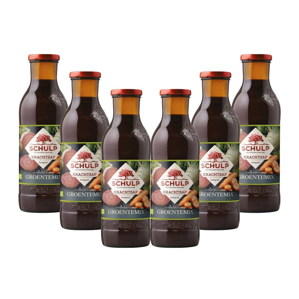 Schulp Groentemix Puur Krachtsap Biologisch 6 x 0