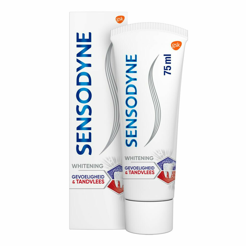 12x Sensodyne Tandpasta Gevoeligheid&Tandvlees Whitening 75 ml