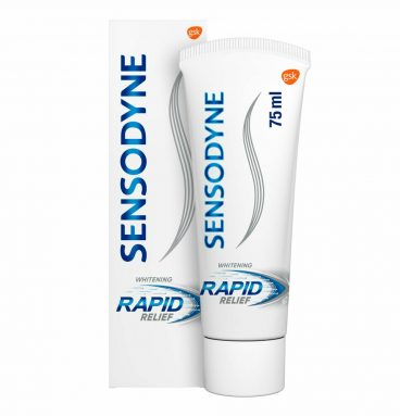 12x Sensodyne Tandpasta Rapid Relief Whitening 75 ml