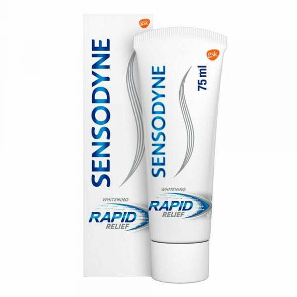 12x Sensodyne Tandpasta Rapid Relief Whitening 75 ml