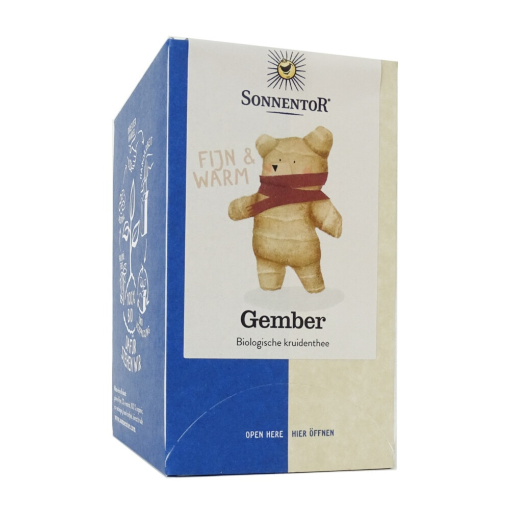 Sonnentor Biologische Thee Zakjes Gember 18 stuks