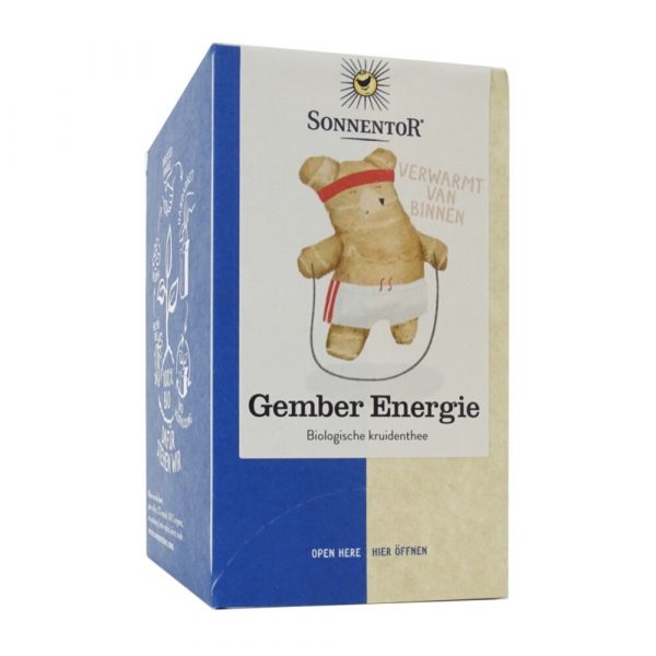 Sonnentor Biologische Thee Zakjes Gember Energie 18 stuks