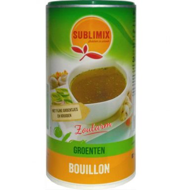 Sublimix Glutenvrij Groentenbouillon zonder Zout 260 gr