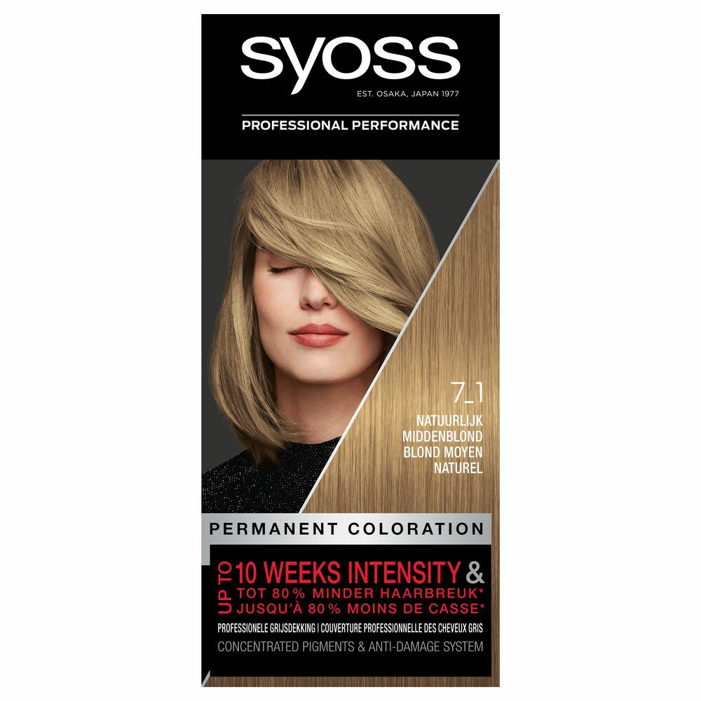 Syoss Color baseline 7-1 Natuurlijk Midden Blond