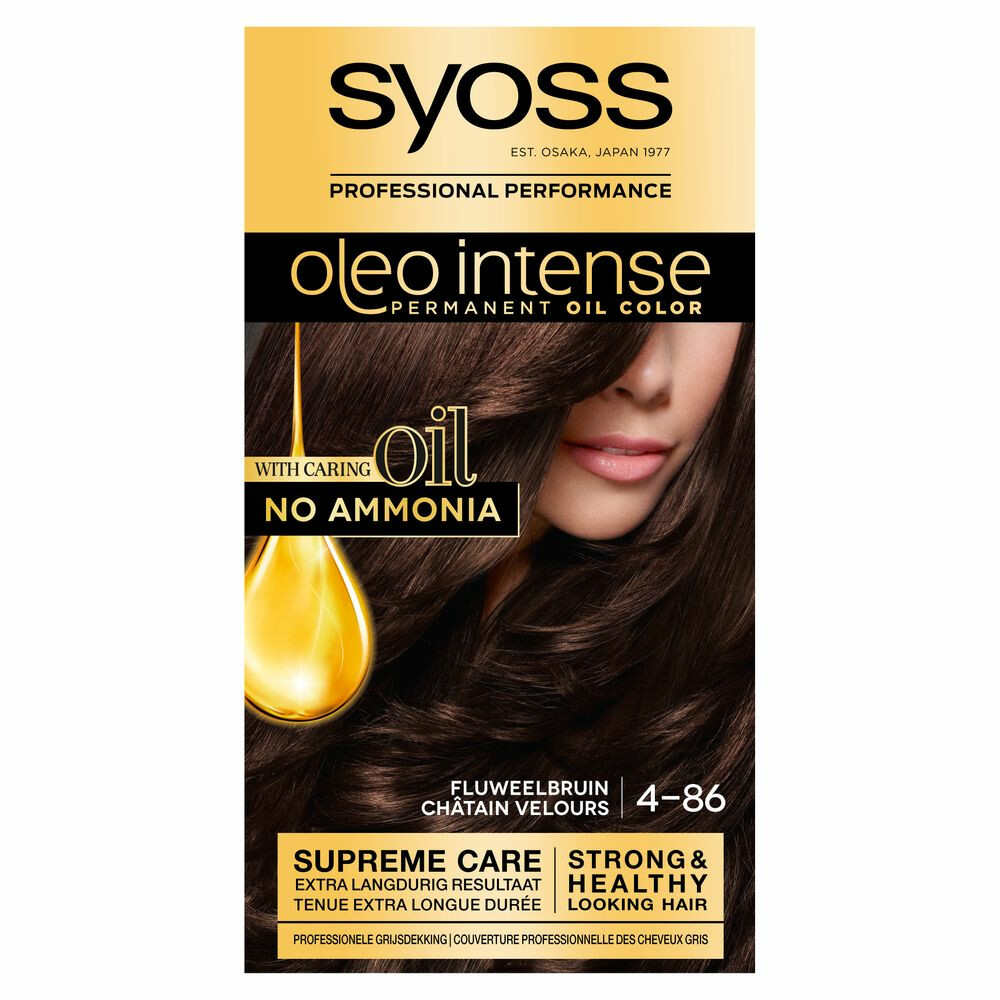 Syoss Oleo Intense 4-86 Fluweelbruin Haarverf