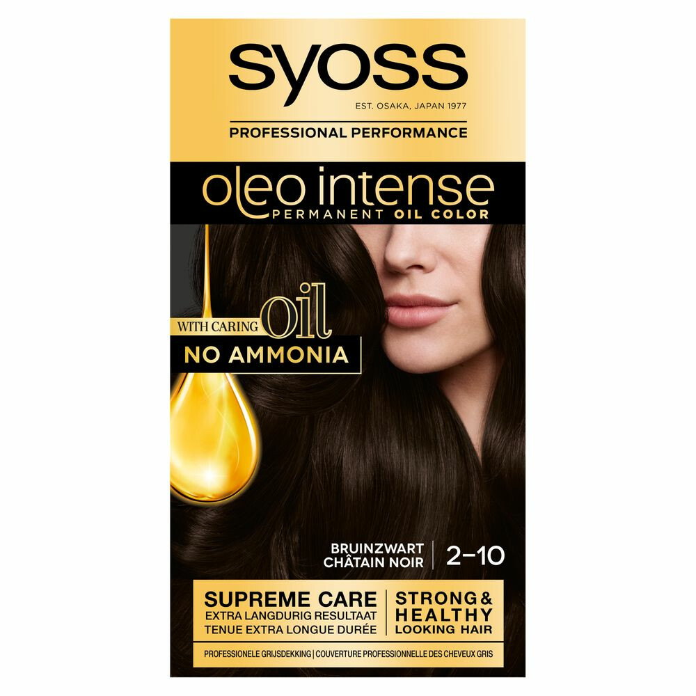 Syoss Oleo Intense Haarverf 2-10 Bruinzwart