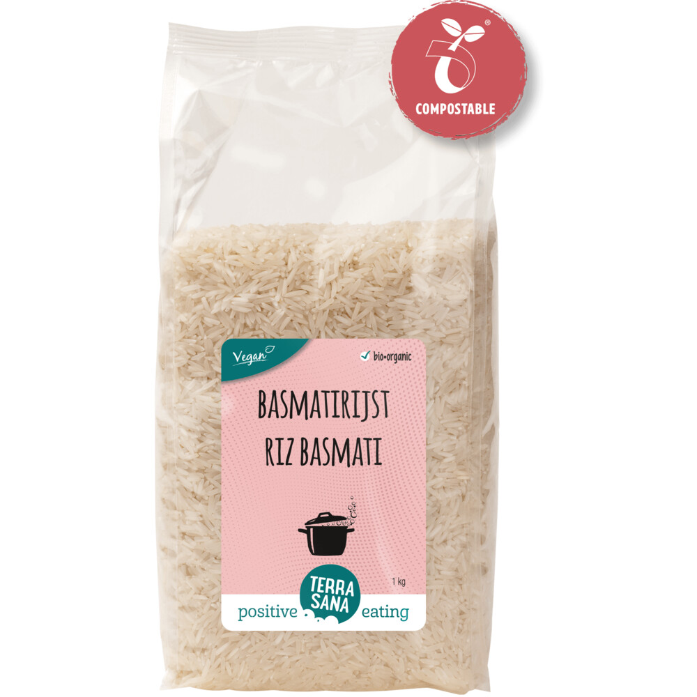 Terrasana Basmatirijst Wit Bio 1 kg