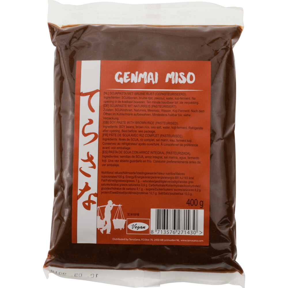 Terrasana Genmai Miso Bruine Rijst 400 gr