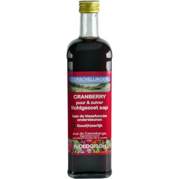 Terschellinger Cranberrysap Gezoet Eko 750 ml