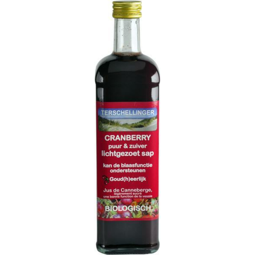 Terschellinger Cranberrysap Gezoet Eko 750 ml