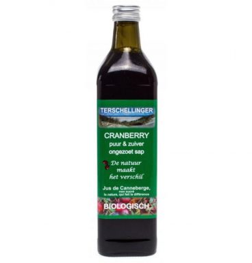 Terschellinger Cranberrysap Ongezoet Eko 750 ml