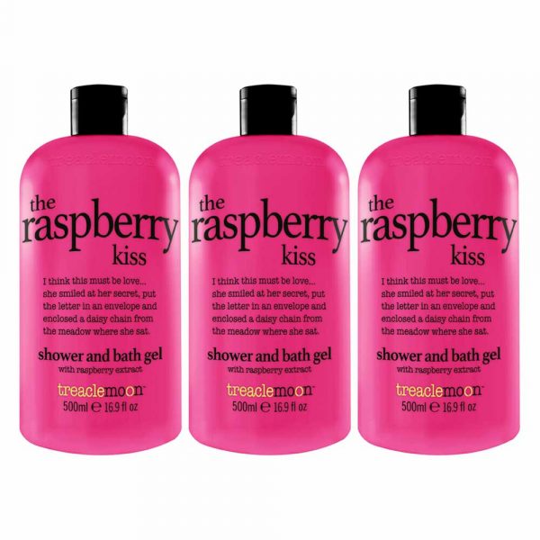 3x Treaclemoon Bad en Douchegel The Raspberry Kiss 500 ml