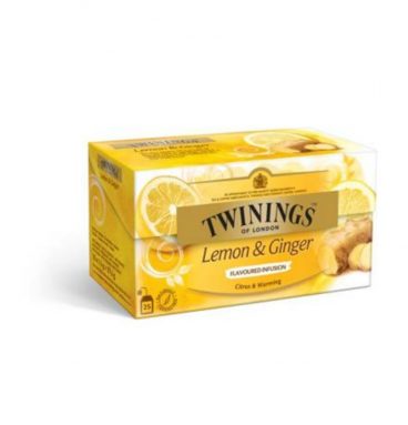 Twinings Thee Citroen en Gember 25 zakjes