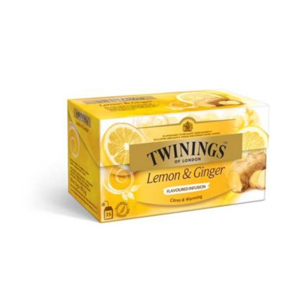 Twinings Thee Citroen en Gember 25 zakjes