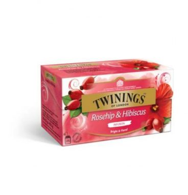 Twinings Thee Rosehip 25 zakjes