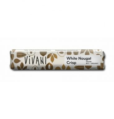 Vivani Chocoladereep Wit Nougat Crisp 35 gr