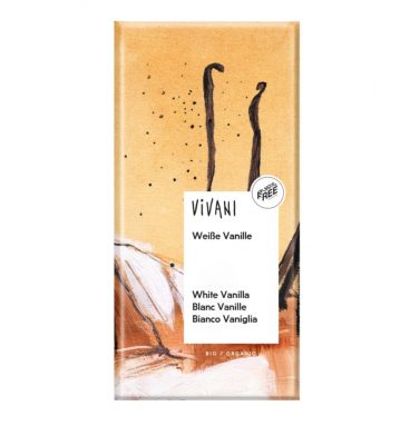 Vivani Chocoladereep Wit Vanille 80 gr