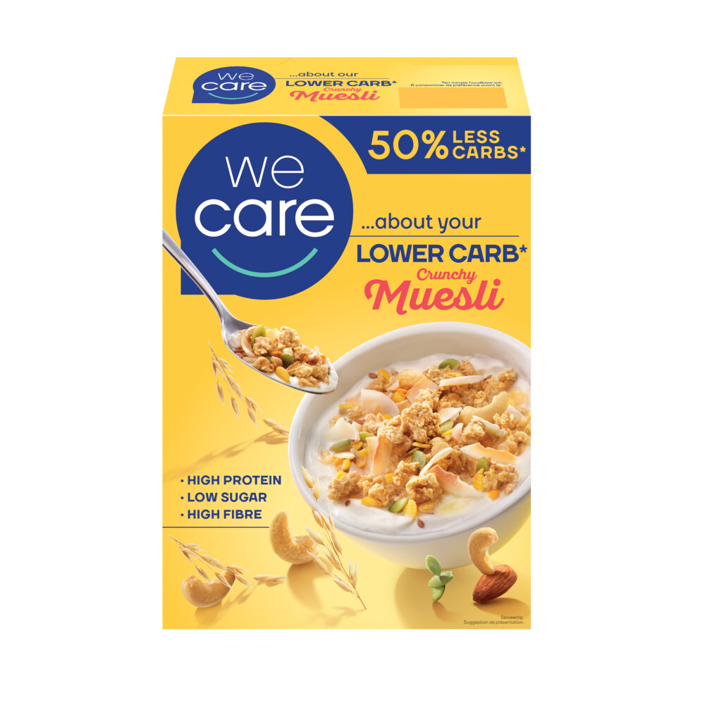 WeCare Lower Carb Crunchy Muesli 325 gr