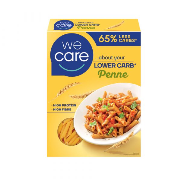 9x WeCare Lower Carb Pasta Penne 250 gr