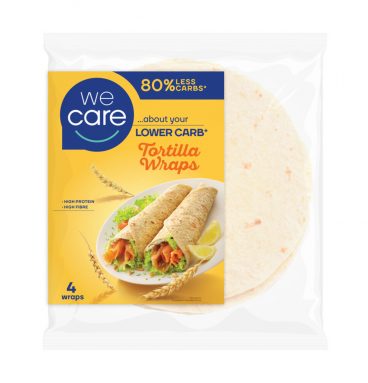 WeCare Lower Carb Tortilla Wraps 160 gr