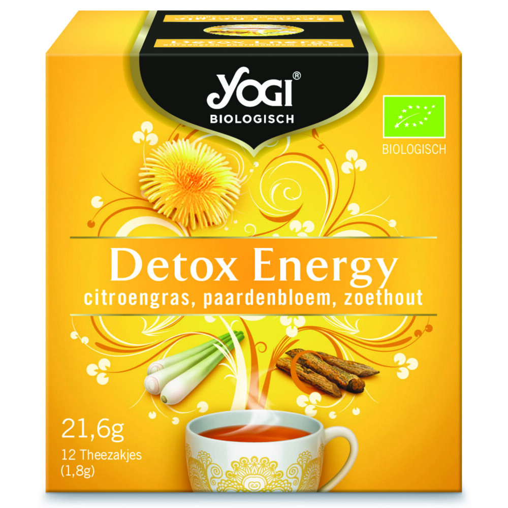 8x Yogi Detox Energy Biologisch 12 stuks