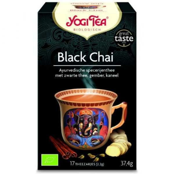 6x Yogi tea Black Chai Biologisch 17 stuks