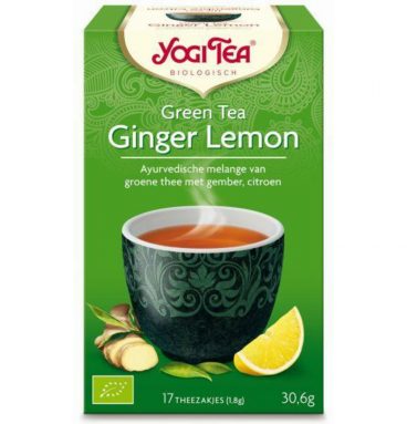 Yogi tea Green Tea Ginger Lemon Biologisch 17 stuks