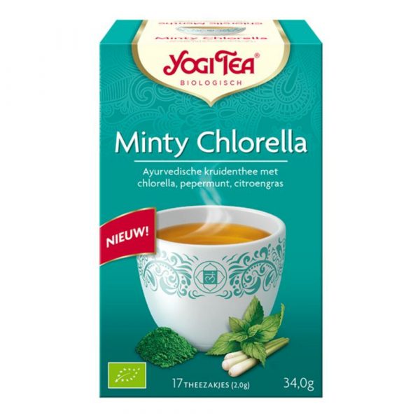 Yogi tea Minty Chlorella Biologisch 17 stuks