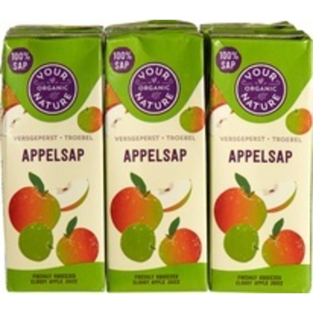 Your Organic Nature Appelsap 6-Pack Bio 1