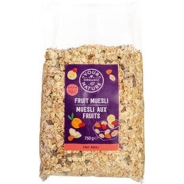 Your Organic Nature Fruit Muesli Biologisch 750 gr