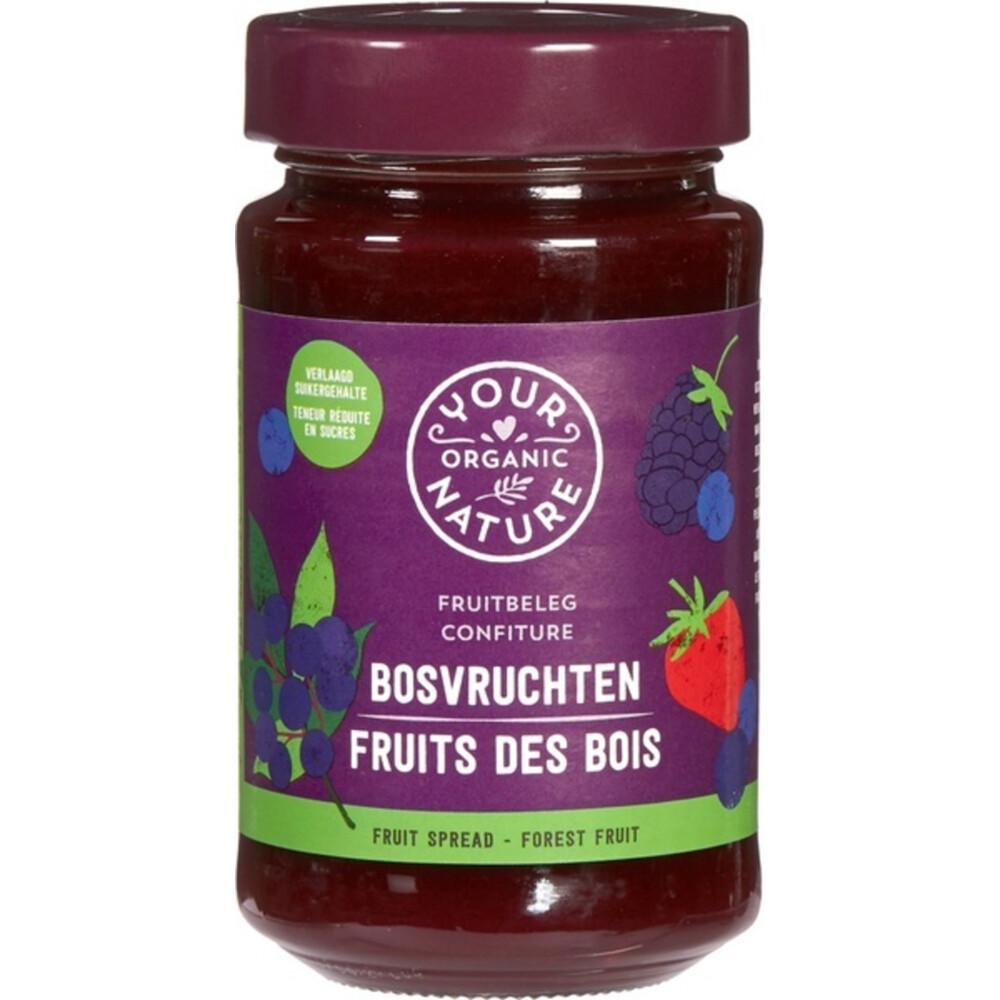 Your Organic Nature Fruitbeleg Bio Bosvuchten 250 gr