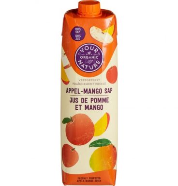 Your Organic Nature Fruitsap Appel Mango 1 liter