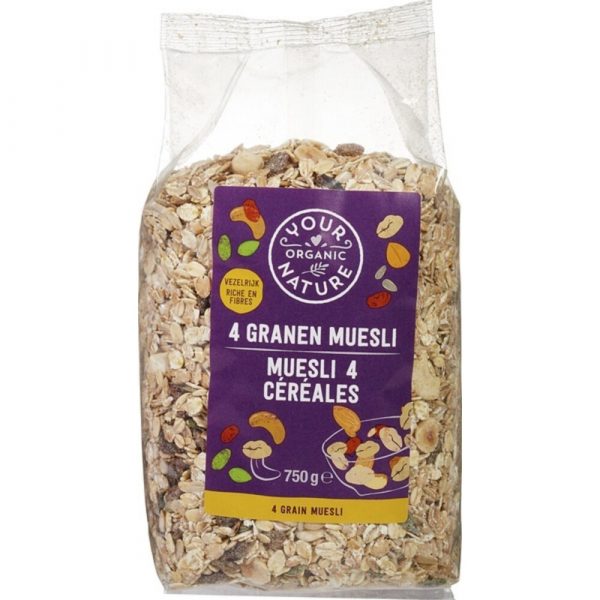 Your Organic Nature Muesli 4 Granen 500 gr