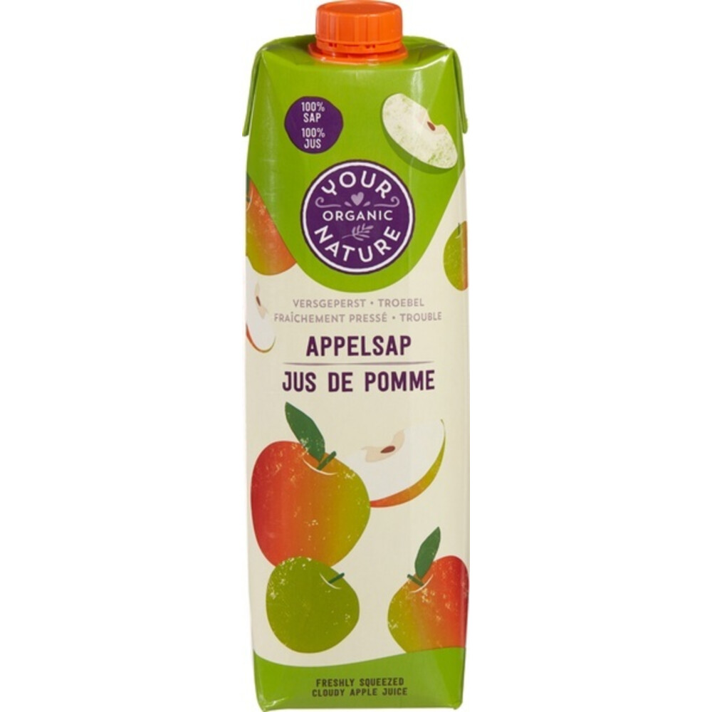 Your Organic Nature Nature Appelsap Bio 1 liter