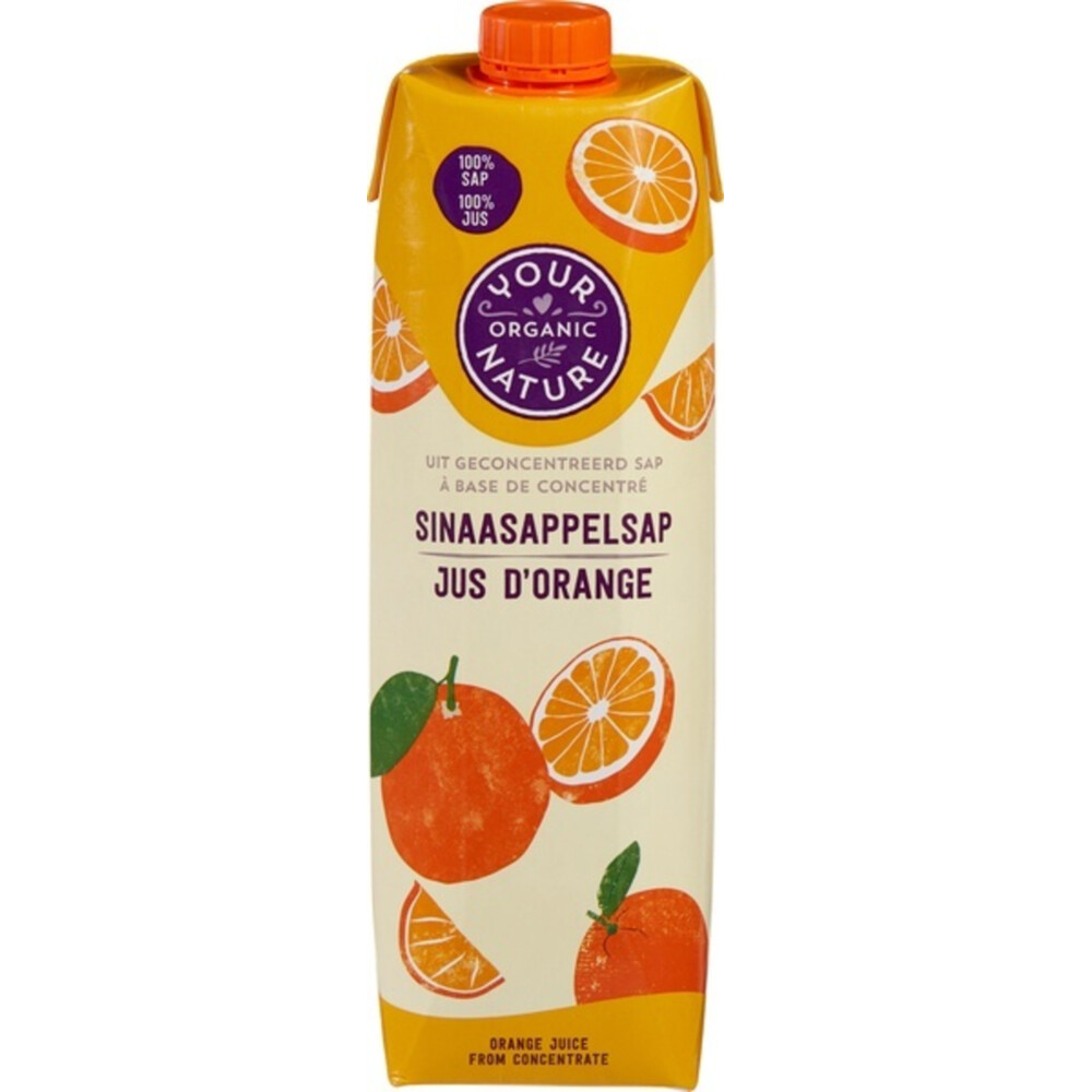 Your Organic Nature Sinaasappelsap Bio 1liter