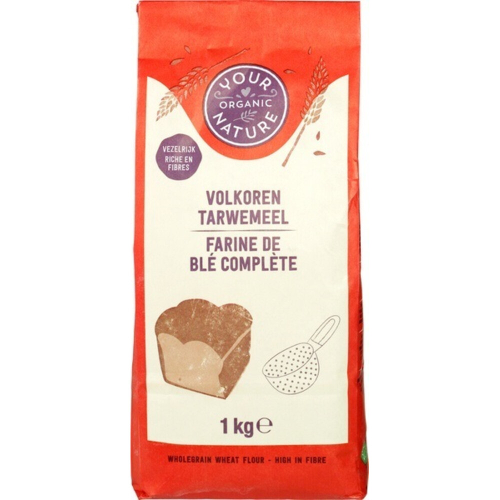 Your Organic Nature Volkoren Tarwemeel Biologisch 1 kg