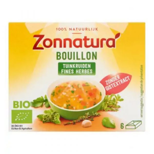 Zonnatura Fine Herbstock Bouillon Zonder Gist Biologisch 60 gr