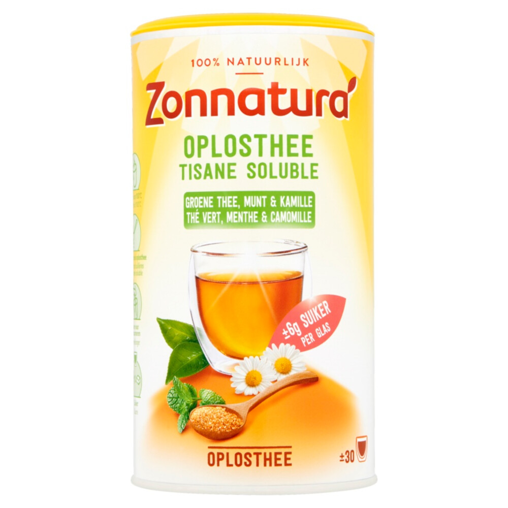 6x Zonnatura Thee Groen Oplossing 200 gr