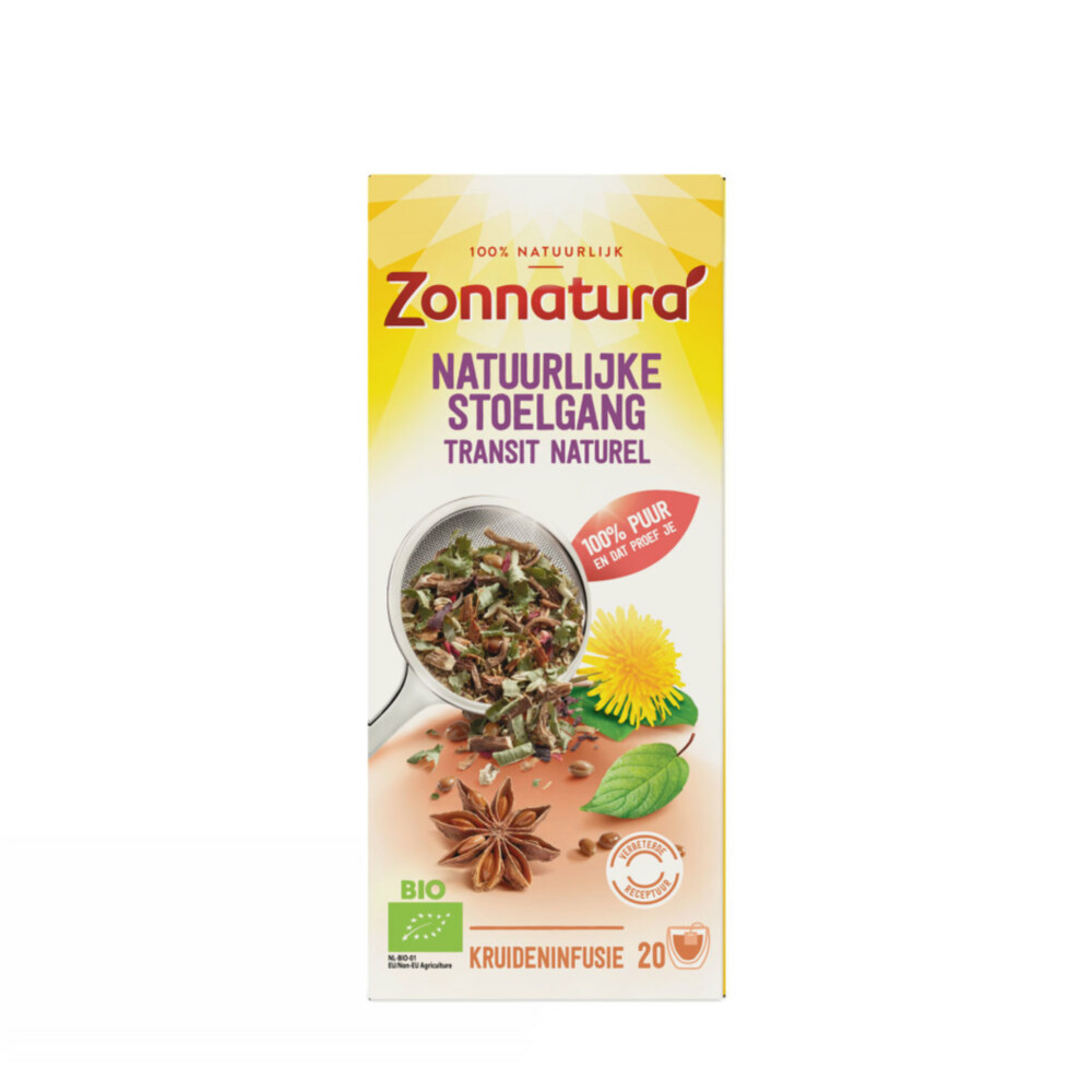 Zonnatura Thee Natuurlijke Stoelgang Biologisch 20 stuks