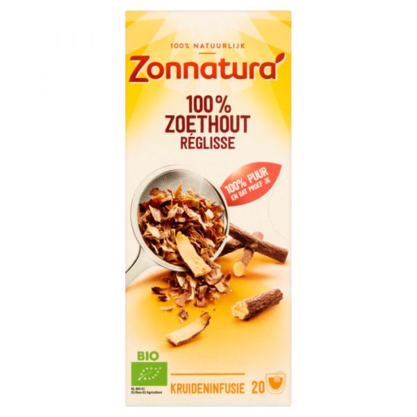 Zonnatura Thee Zoethout Bio 20 stuks