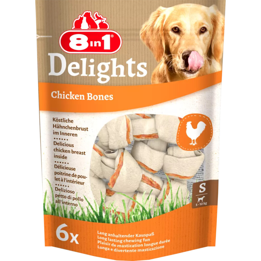 8in1 Delights Bone S 6 stuks