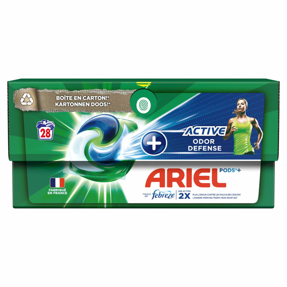 2e halve prijs: Ariel All-in-1 Pods+ Wasmiddelcapsules Actieve Geurbestrijding 28 stuks