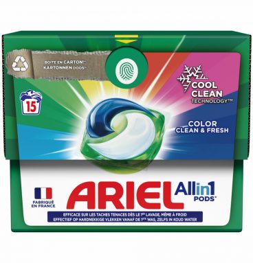 2e halve prijs: Ariel All-in-1 Pods Wasmiddelcapsules Color 15 stuks