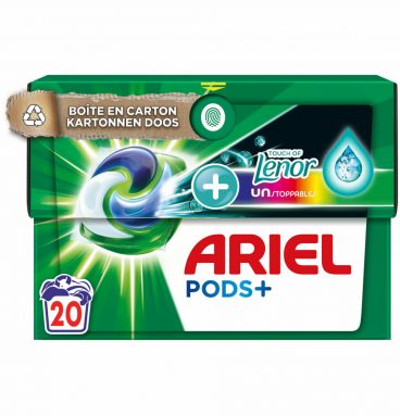 2e halve prijs: Ariel All-in-1 Pods Wasmiddelcapsules Color Lenor Unstoppables 20 stuks