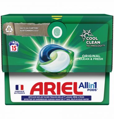 2e halve prijs: Ariel All-in-1 Pods Wasmiddelcapsules Original 15 stuks