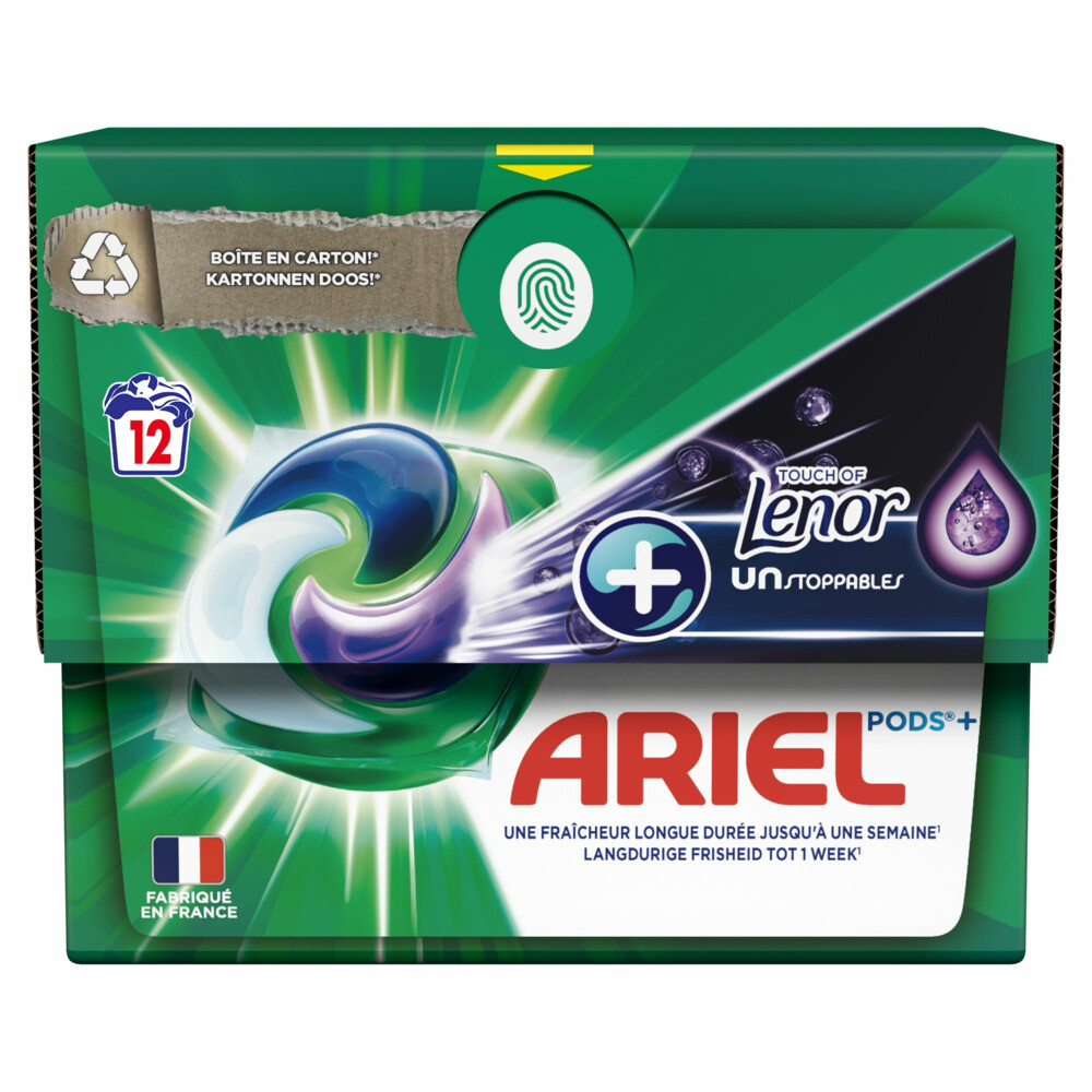 2e halve prijs: Ariel All-in-1 Pods+ Wasmiddelcapsules Vleugje Lenor Frisheid 12 stuks