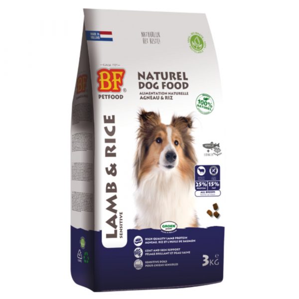 BF Petfood Lam en Rijst Hondenvoer 3 kg